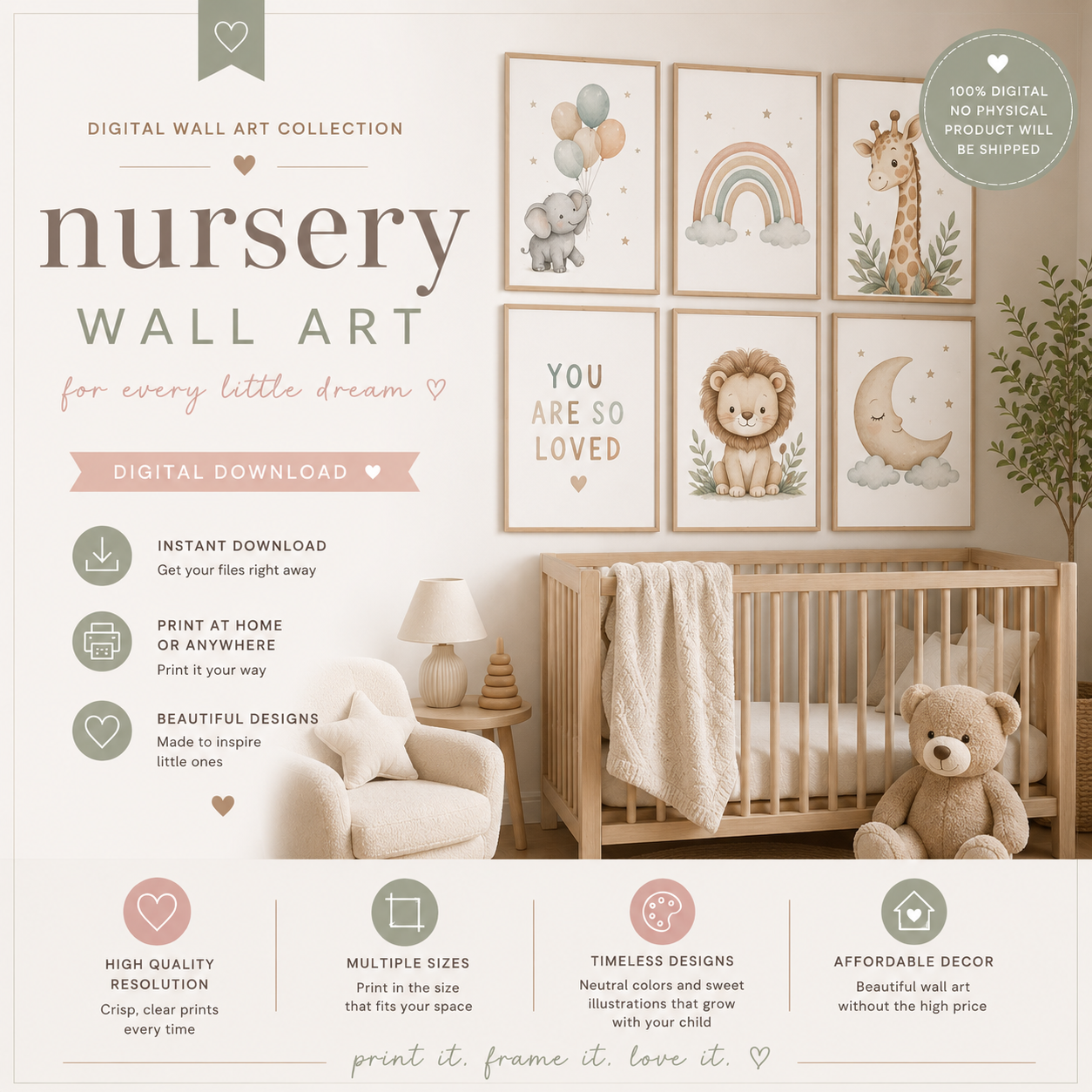 Nursery Wall art Printable