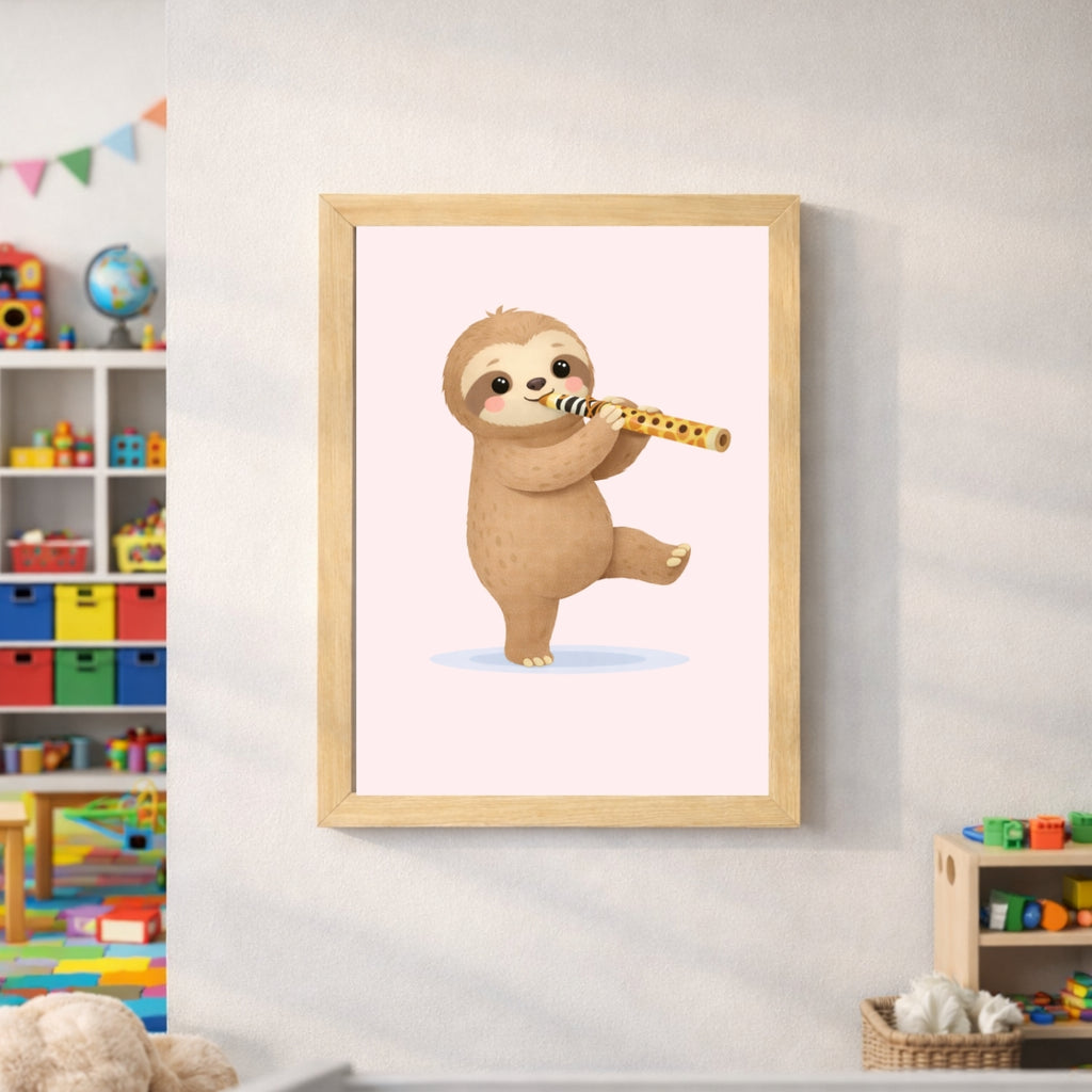 Safari Musical Nursery Wall Art Set of 6 | Baby Animals Music Prints | Jungle Nursery Decor | Kids Room Printable | Toddler Wall Art | Digital Download