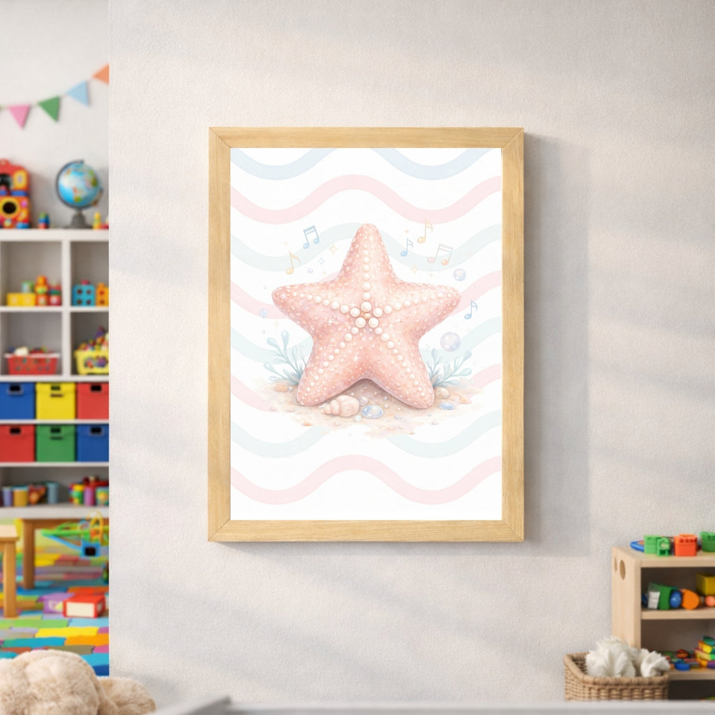 Mermaid Nursery Wall Art Set of 6, Mermaid Printable Wall Art,Girls Room Decor, Ocean Nursery Decor, Digital Download