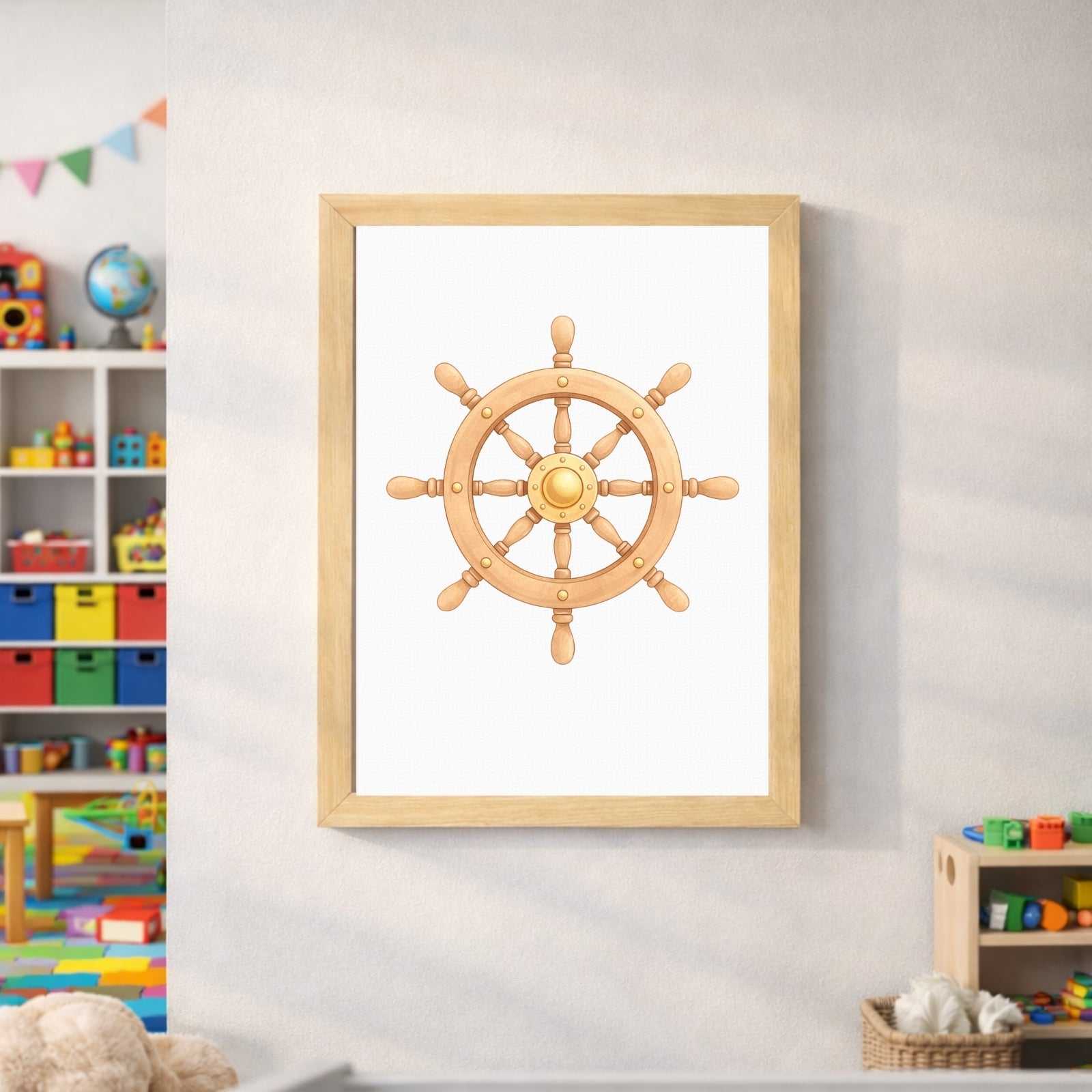 Dinosaur Nautical Wall Art Set of 6 Prints, Printable Kids Room Decor, Sailor Dino Nursery Poster, Baby Boy Bedroom Instant Download