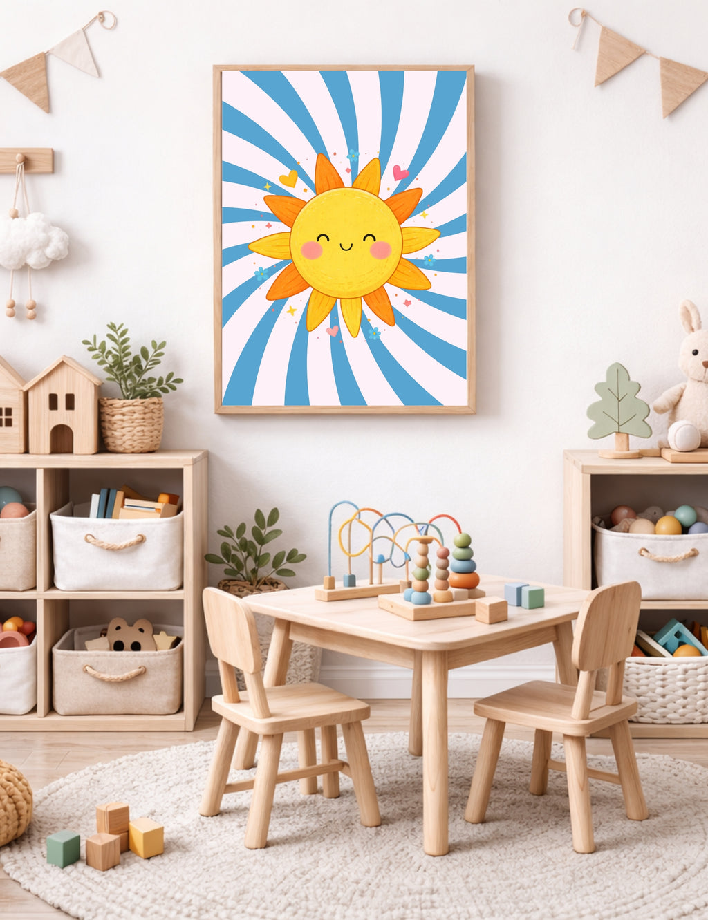Girls Wall Art Bundle, 20 Prints for Kids Room Decor, Cute Animals Nursery Poster Set, Colorful Bedroom Printable, Digital Download