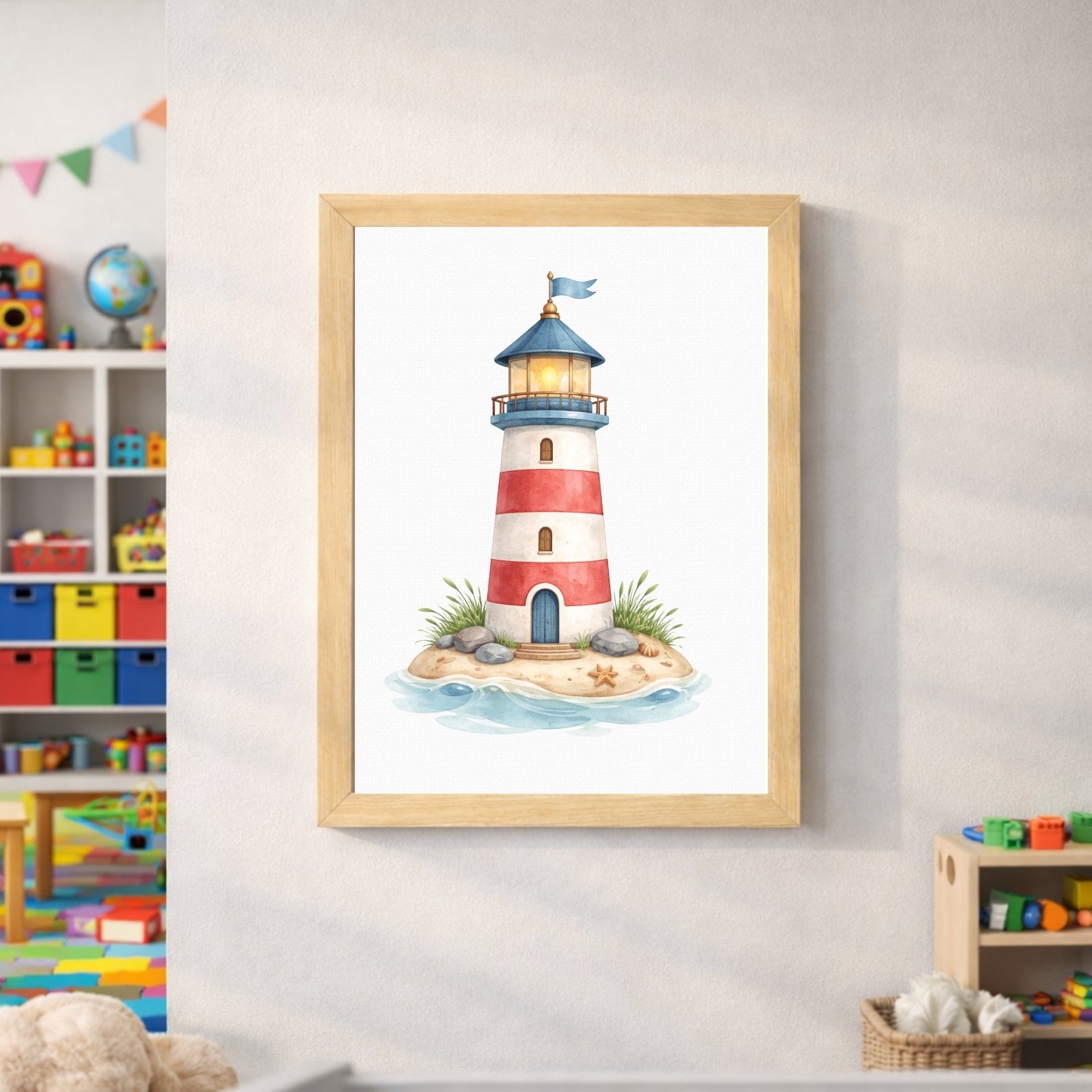 Dinosaur Nautical Wall Art Set of 6 Prints, Printable Kids Room Decor, Sailor Dino Nursery Poster, Baby Boy Bedroom Instant Download